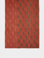 Pañuelo Estampado Mezcla De Lana rojo
