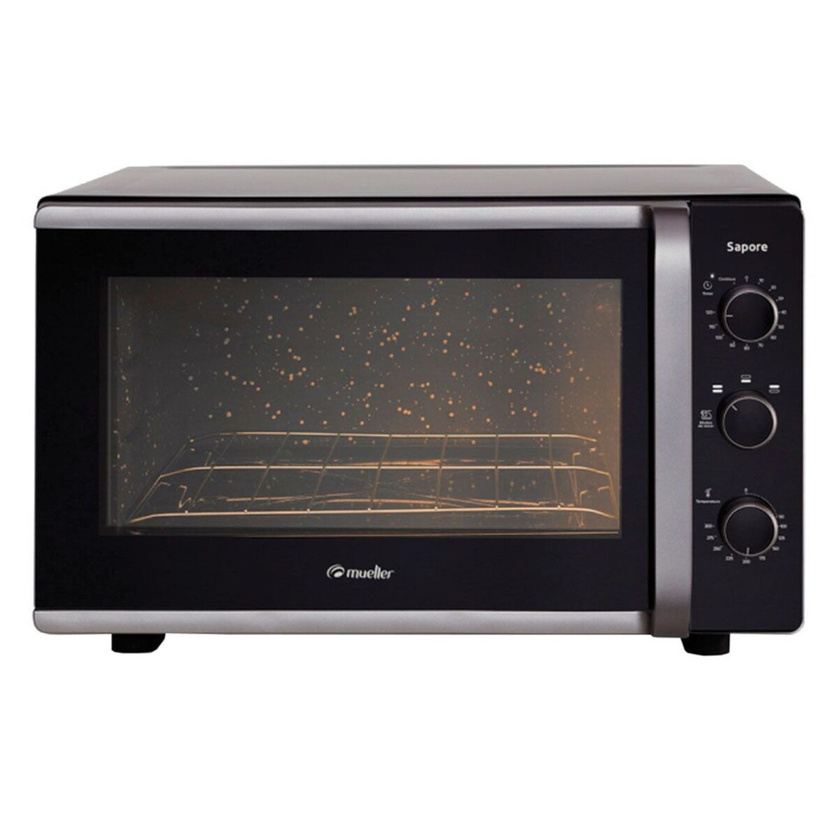 Horno Mueller Sapore 44 Litros - Negro 