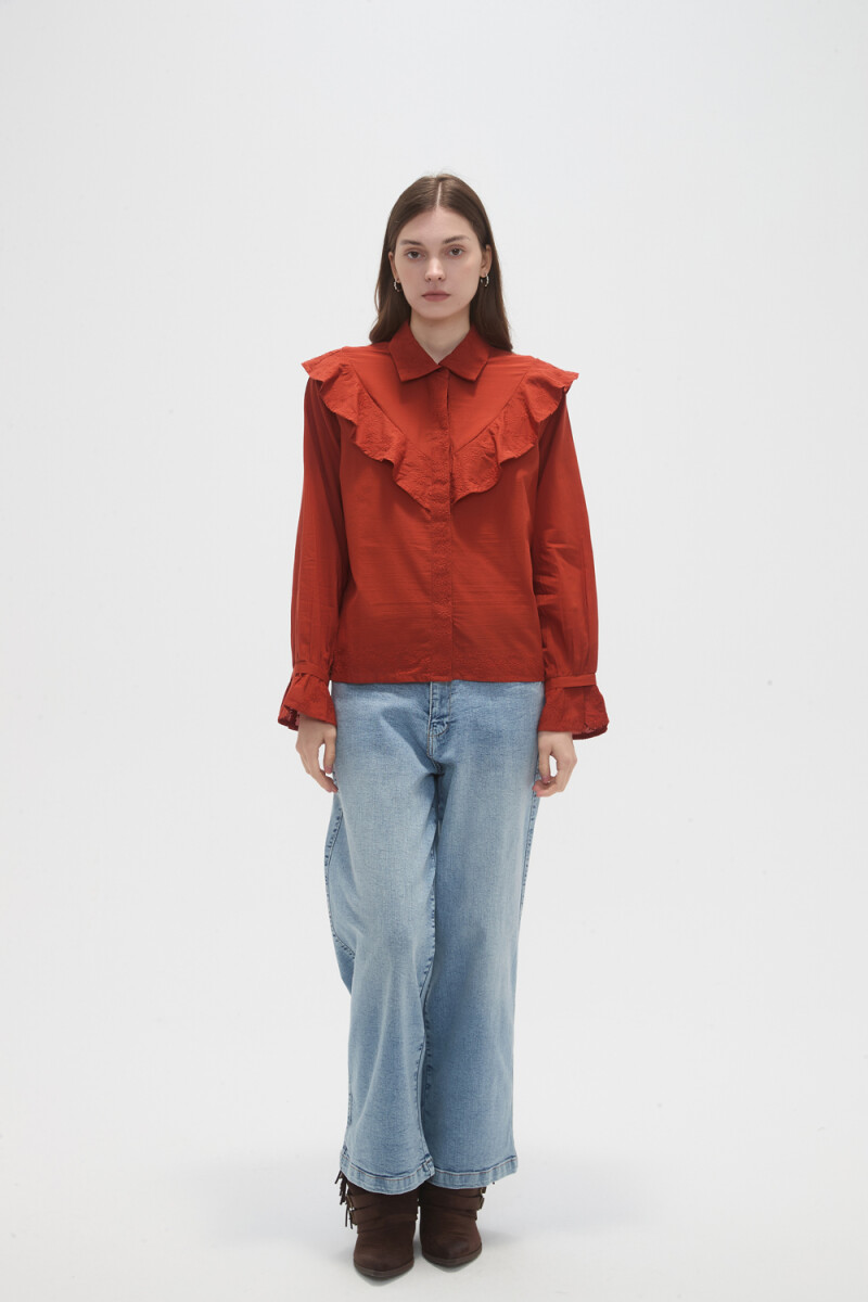 Camisa Hariet - Ladrillo 