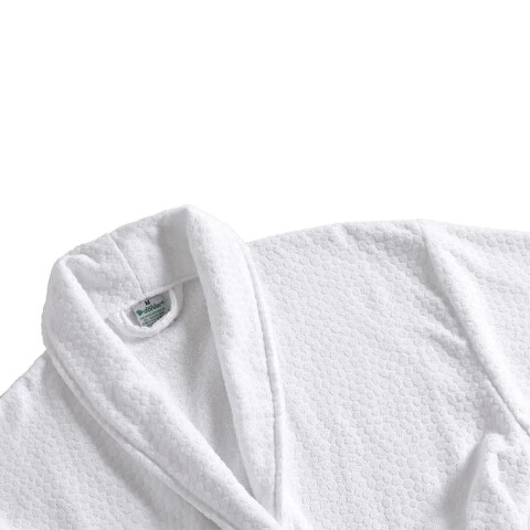 Bata Baño Velour Perola Dohler Algodón Talle M - G BLANCO