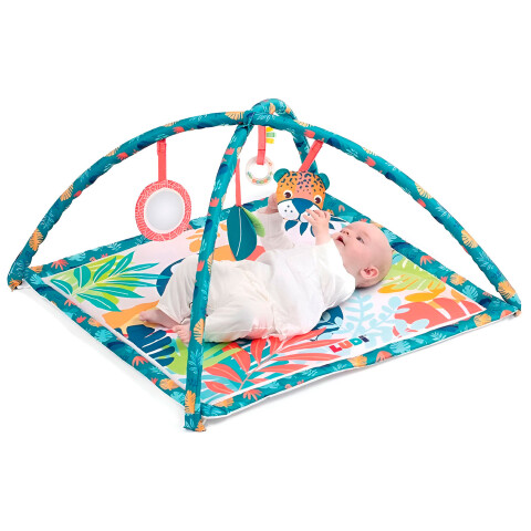 Gimnasio Actividades Alfombra Bebé Sensorial Tucán 45 x 80cm Color Verde