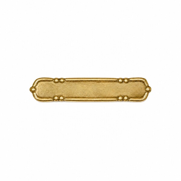 Prendedor rectangular - Oro bajo - PRE000004 sinpiedra