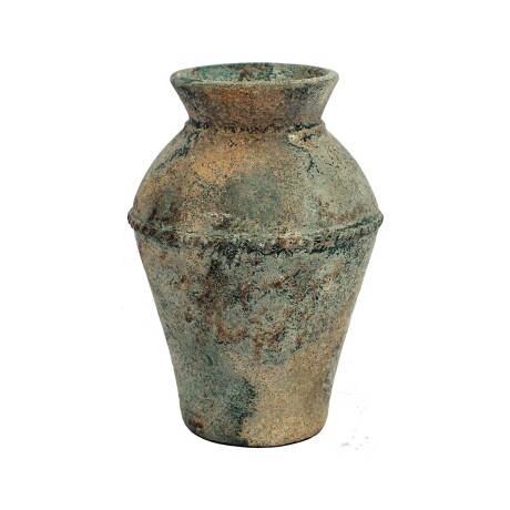 JARRÓN DECORATIVO KAT TERRACOTA MARRON NEGRO/MARRÓN