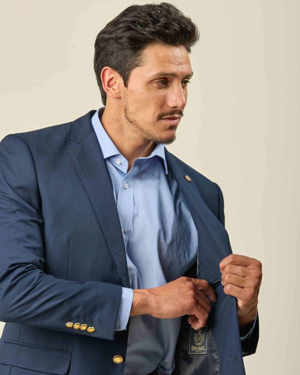 Saco Sport Derecho Botón Dorado - Azul Saco Sport Derecho Botón Dorado - Azul