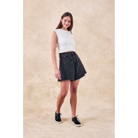 Bermuda Wide Leg Negro