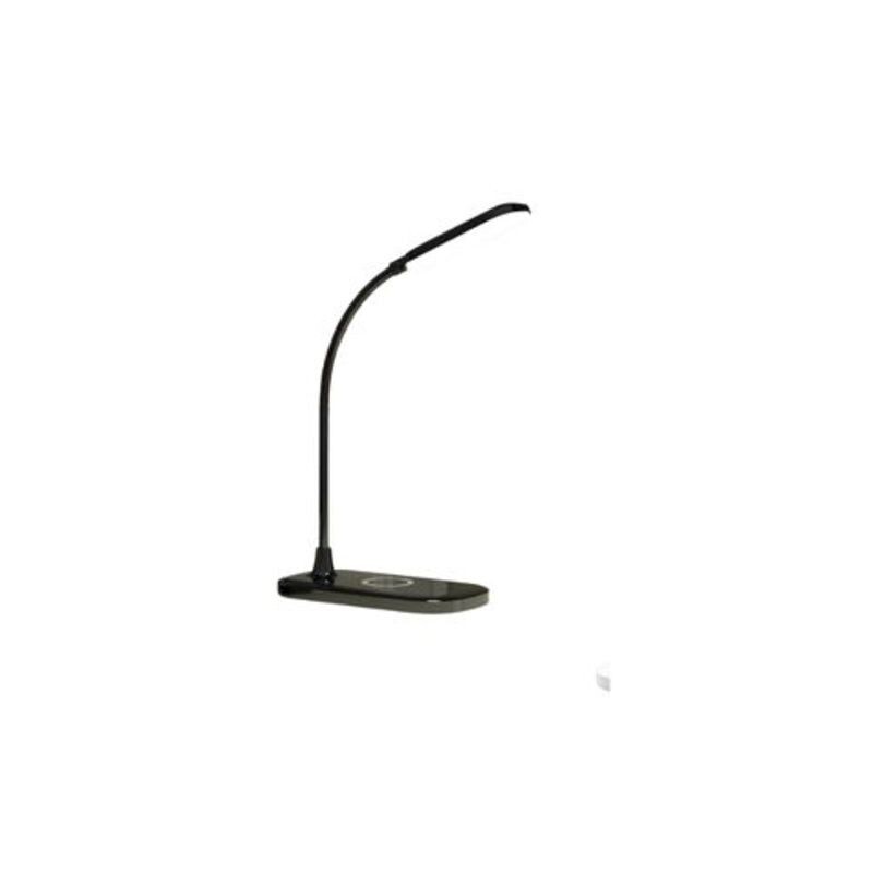 VELADOR DE ESCRITORIO CON CARGADOR INALAMBRICO 2W FLEXIBLE NEGRO VELADOR DE ESCRITORIO CON CARGADOR INALAMBRICO 2W FLEXIBLE NEGRO