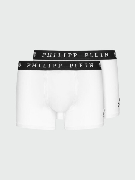 PHILIPP PLEIN - bipack de bóxers negros con calavera Blanco