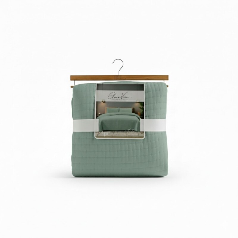 JGO CUBRE CAMA VERDE FULL/QUEEN 224X224CM 3PZAS Unica