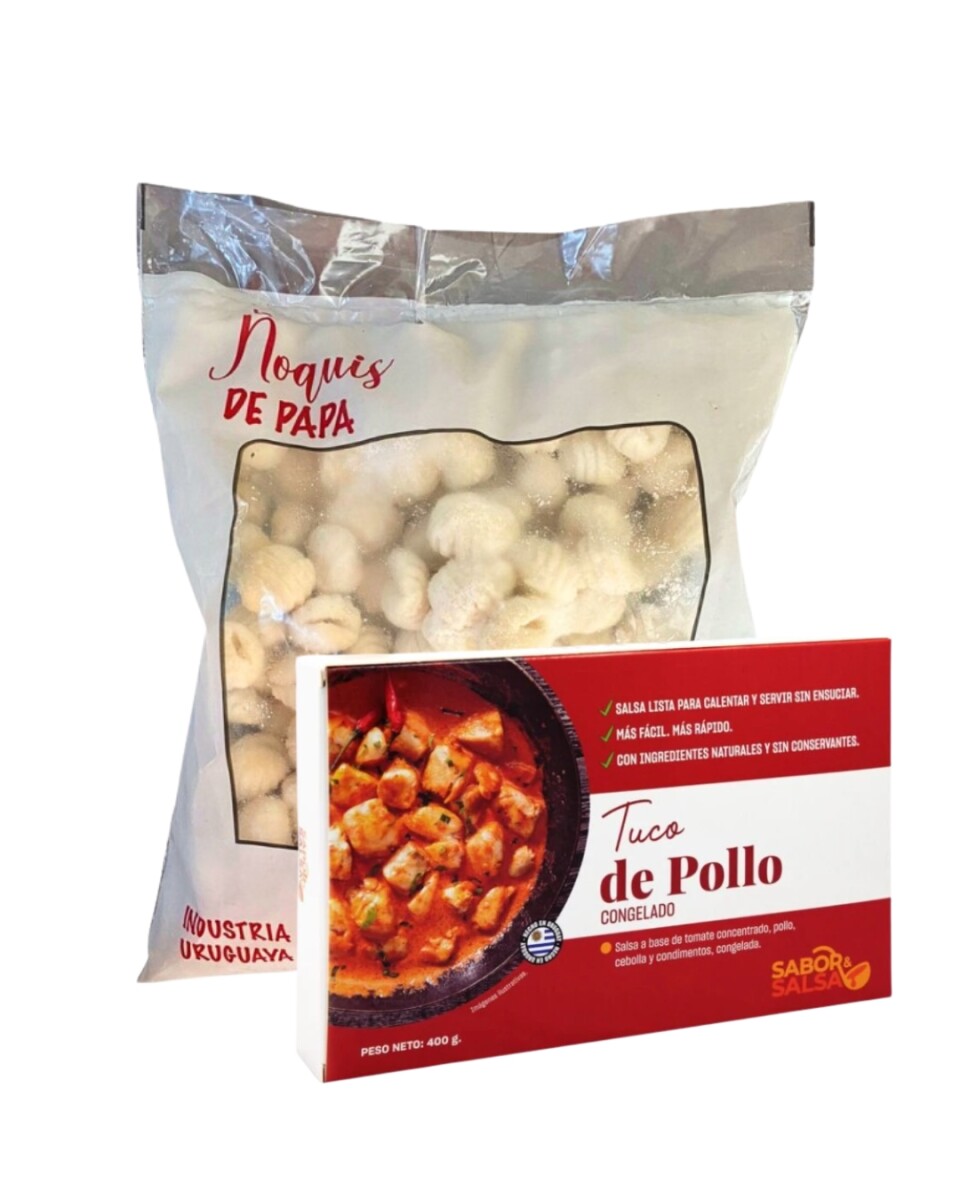 Combo Ñoquis LCDLC 1 kg - + Tuco de Pollo 