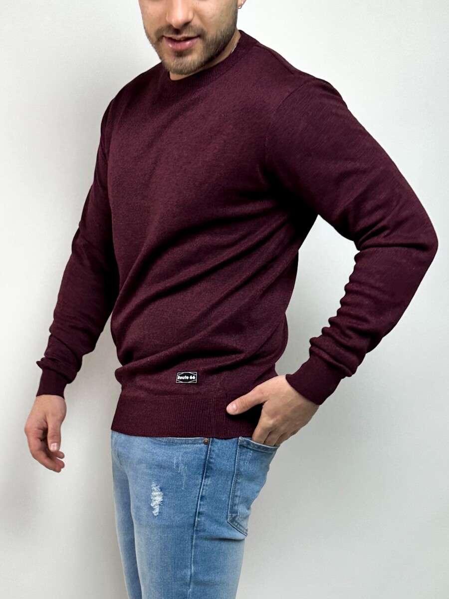 Sweater tejido Sigur - Bordo 