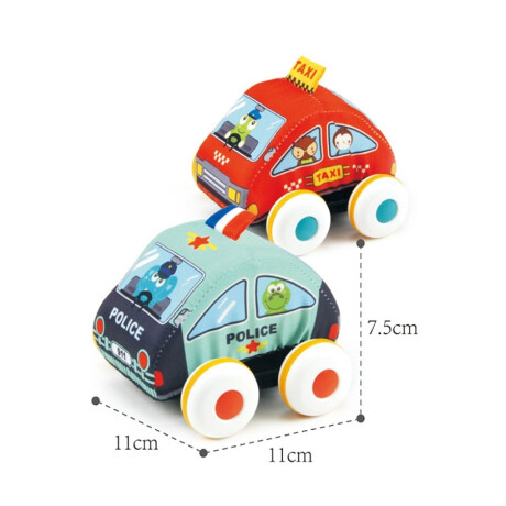 Set De 2 Vehículos Huanger He0239 Con Sistema Pull-Back Ub ROJO-AZUL