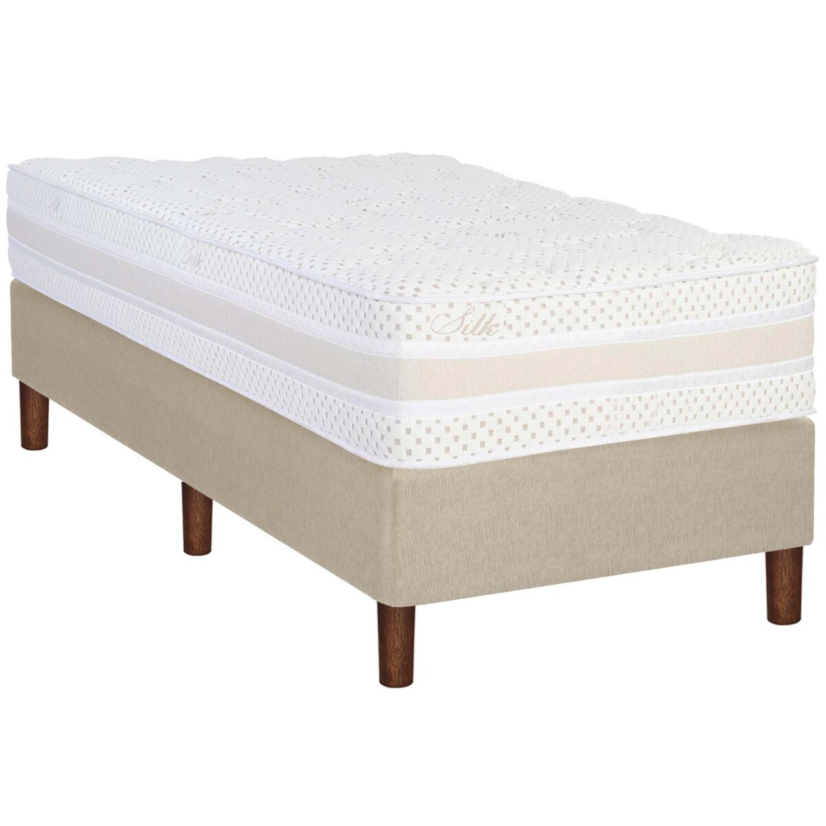 SOMMIER - 1 PLAZA Y MEDIA RESORTES POCKET DENSIDAD SIMPHONY 