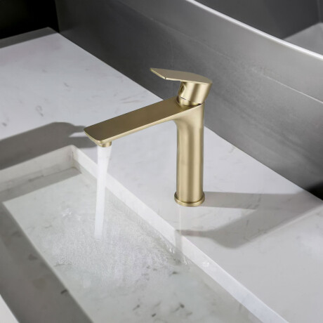 Monocomando Medio Brushed Gold Incl Valvula Popup DORADO-BRUSHED GOLD