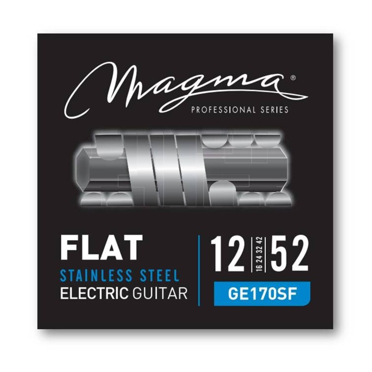 Encordado Para Guitarra Electrica Magma Flat .012 Ge170sf 