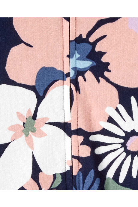 Mameluco de algodón diseño floral Sin color