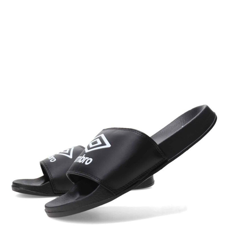 Chanclas de Hombre Umbro Locker Room Negro - Blanco