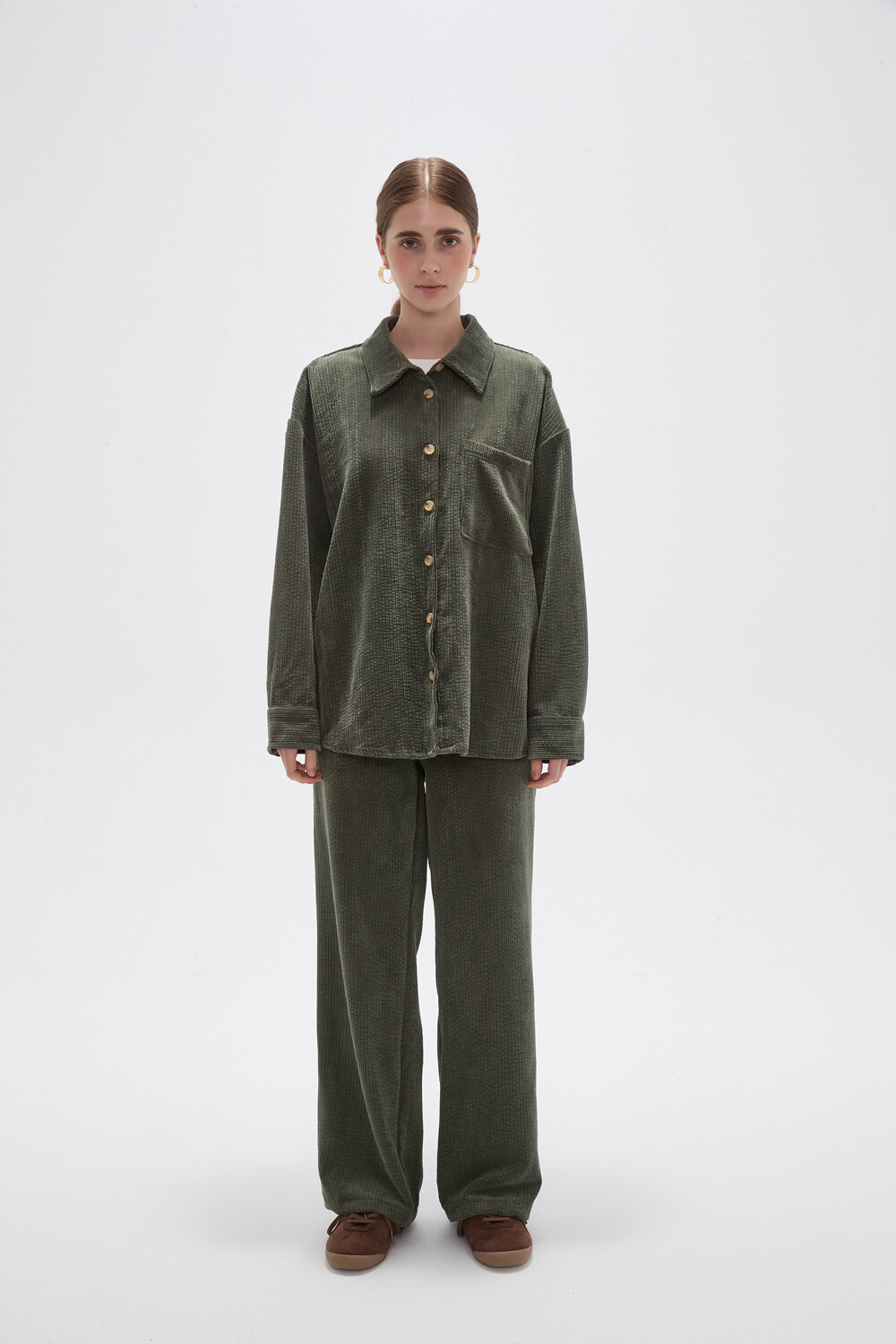 Camisa Ligu Verde Oliva