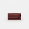 Billetera Katy en cuero graneado Bordeaux