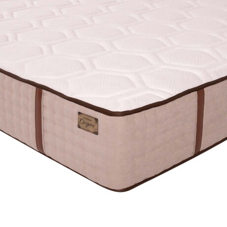 COLCHÓN QUEEN RESORTESPOCKET NATURAL-BEIGE BRAVO
