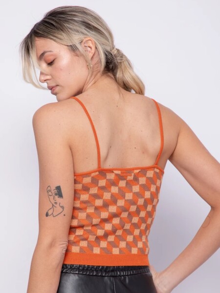 TOP D.CASSIN ALBERTA COMBINADO NARANJA