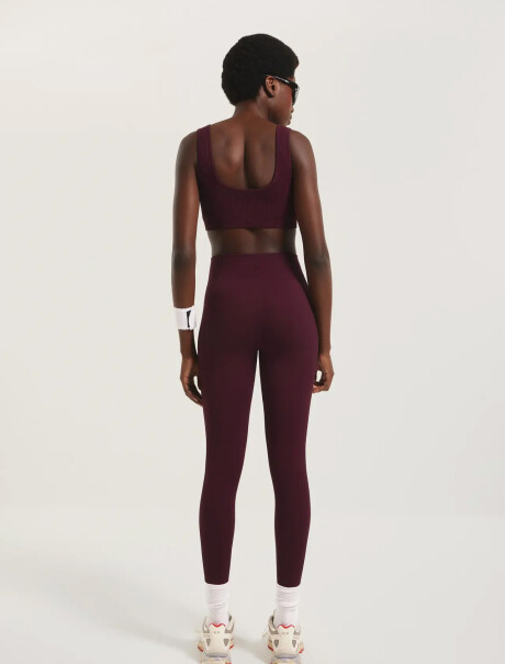 CALZA LEGGINGS DEPORTIVA BORDEAUX