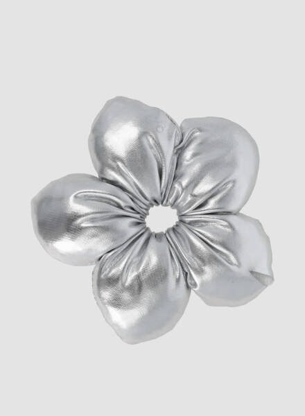 Gomita flor Gris melange