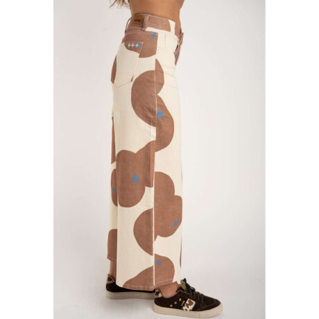 Jean Wide Leg Estampado Print