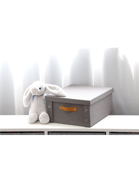CAJA ORGANIZADOR C/ASA 26.5X31.5X14.5CM EXT TELA GRIS CAJA ORGANIZADOR C/ASA 26.5X31.5X14.5CM EXT TELA GRIS