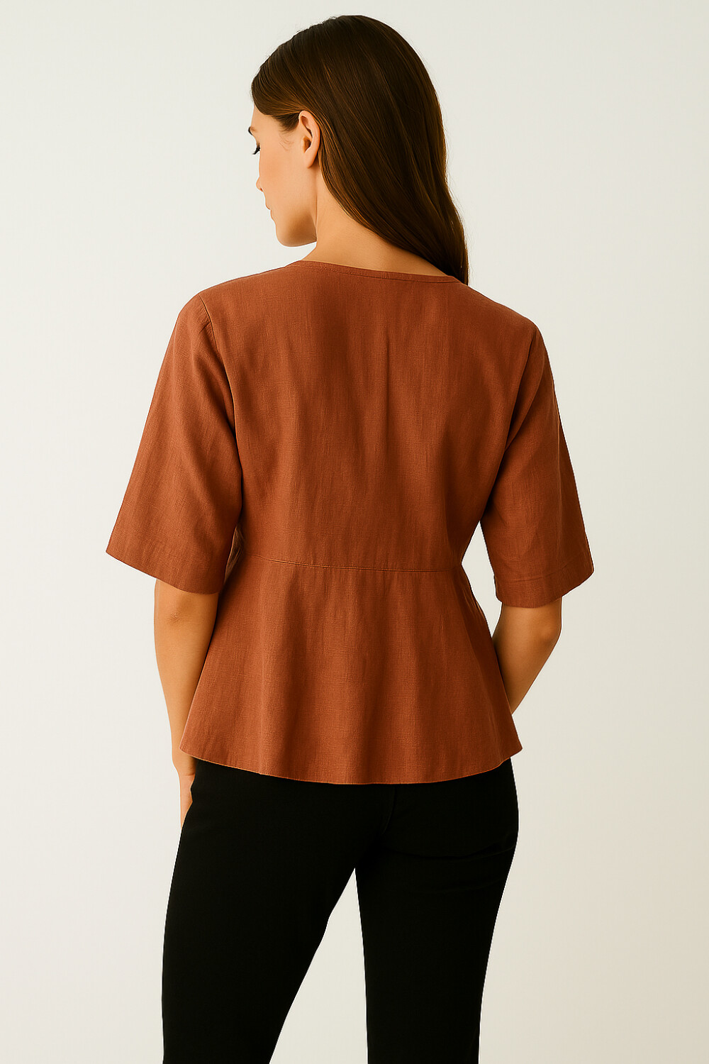 Blusa Andaluz Terracota