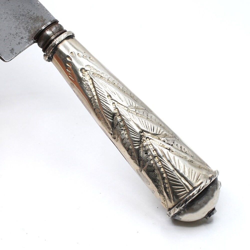 Cuchillo cabo de plata Frank Wenk Solinger. Usado Cuchillo cabo de plata Frank Wenk Solinger. Usado