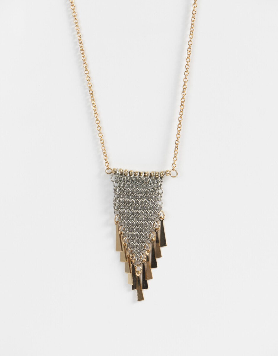 Collar Largo De Metal 
