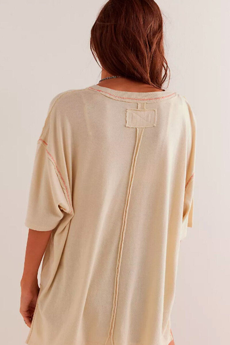 LOVE ROSE TEE Marfil