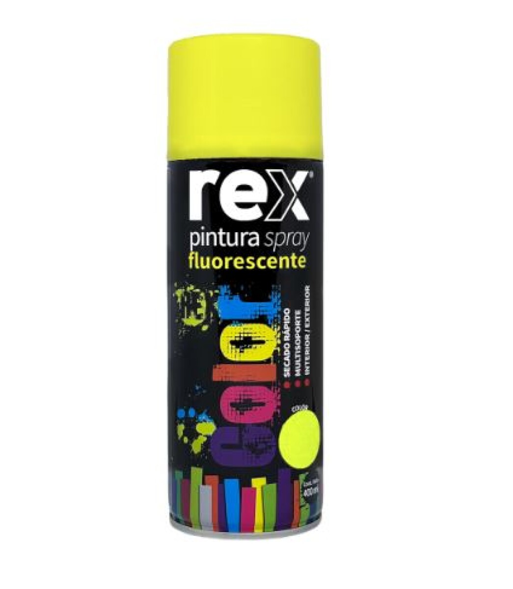 Pintura Aerosol Spray Fluorescente Secado Rápido - Amarillo 