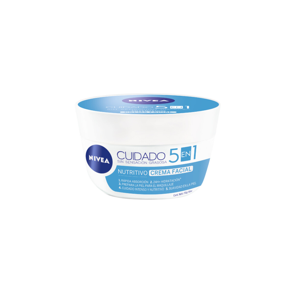 Crema Facial Nivea Cuidado Nutritivo 50ml 