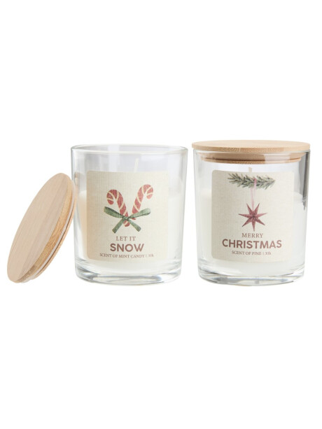 Vela perfumada navideña ANHYDRIT Ø7x Al8 cm surtida Vela perfumada navideña ANHYDRIT Ø7x Al8 cm surtida