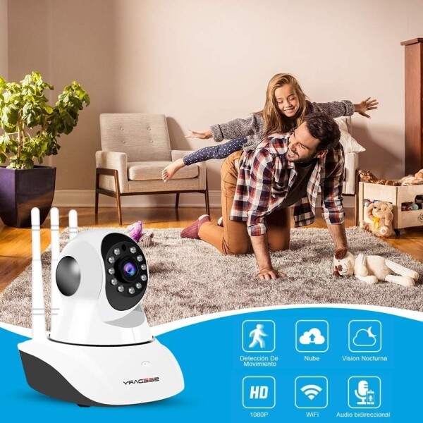 Cámara Ip Hd Domo Inalámbrico Wifi 720p iPhone Android Audio Cámara Ip Hd Domo Inalámbrico Wifi 720p iPhone Android Audio