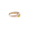 Anillo doble linea-Plata y Oro-Zirconia-AN5934 conpiedra