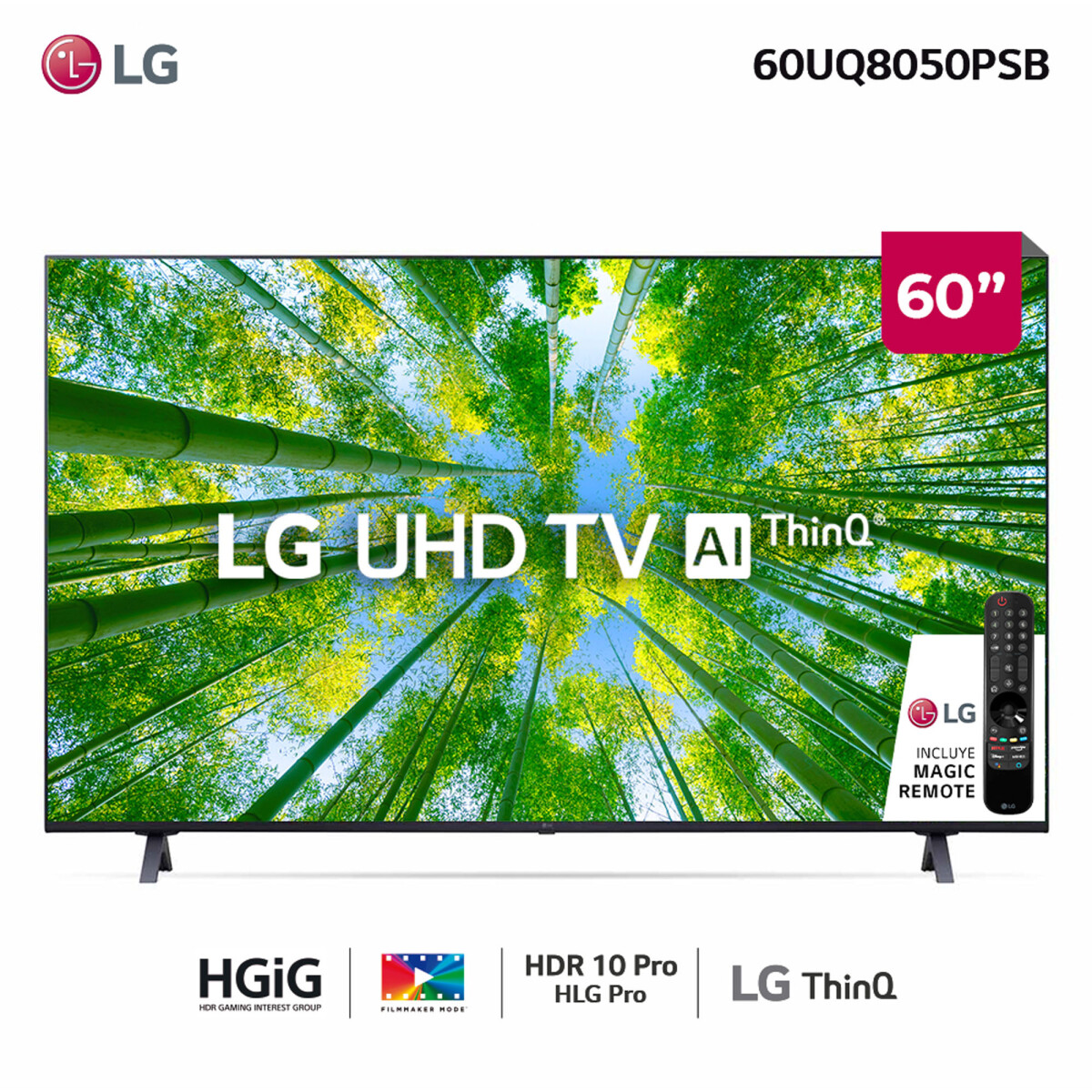 TV LG - 60-PULGADAS 60UQ8050PSB 