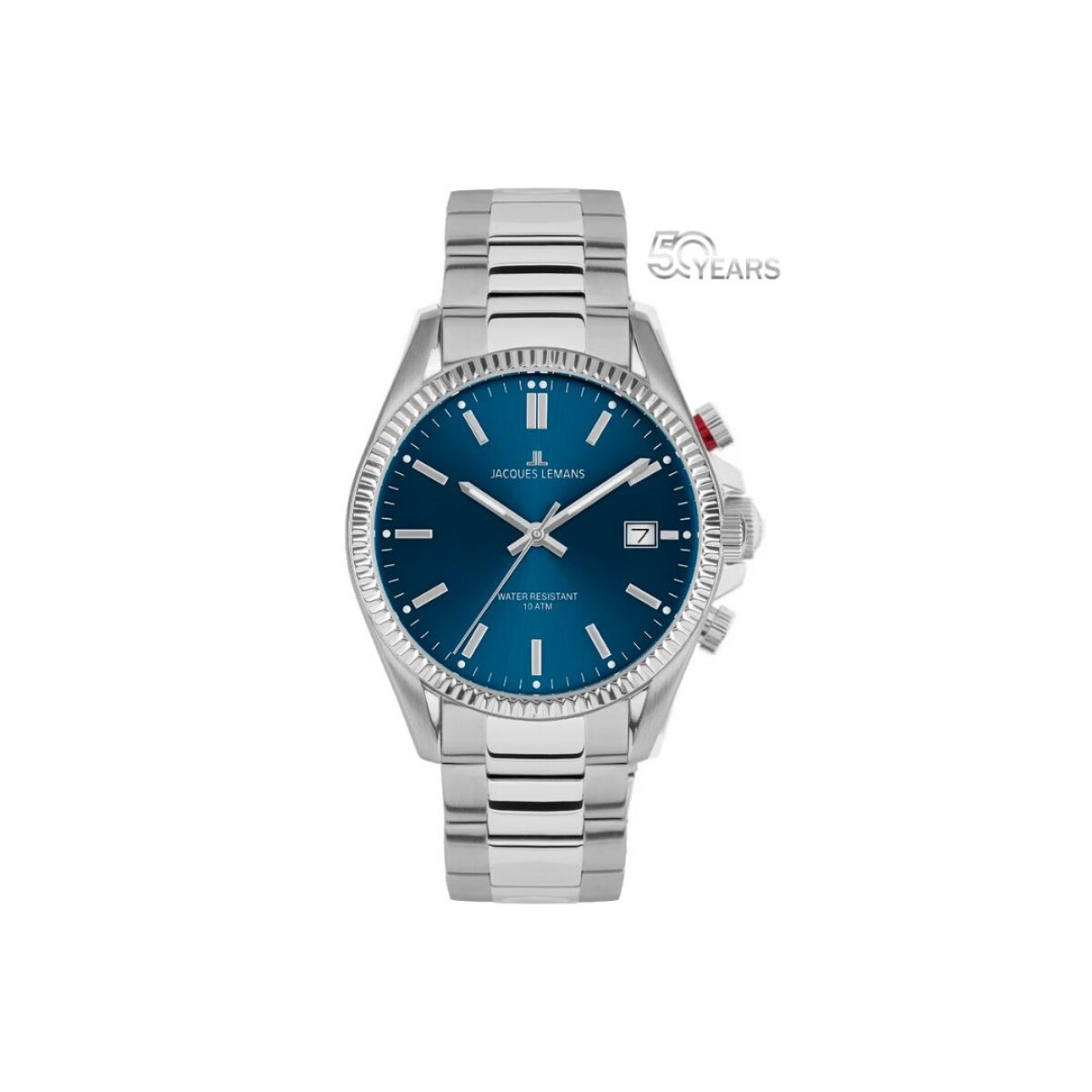 Reloj Jacques Lemans 50-4C para mujer en acero - Azul 