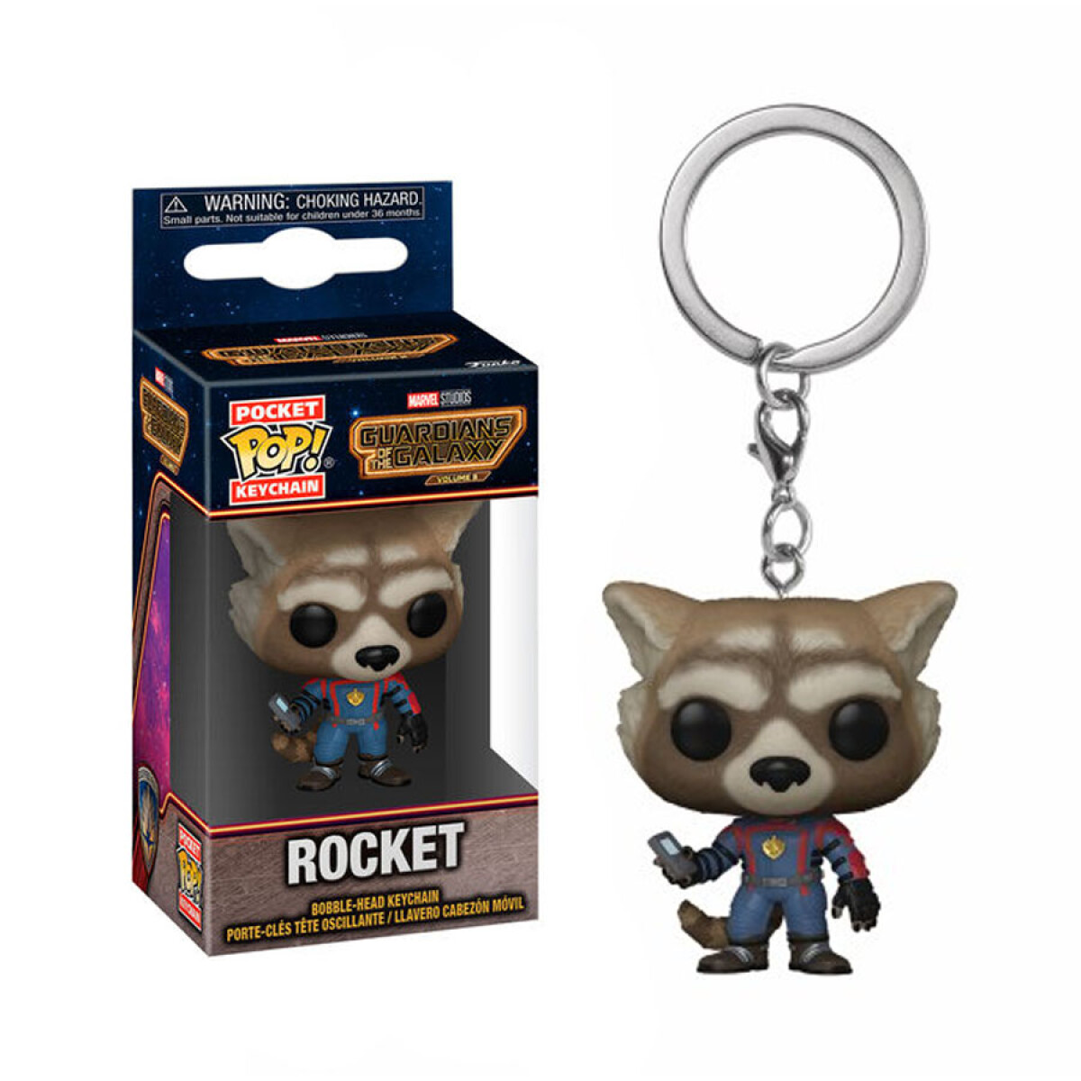 Pocket Pop! Keychain - Guardianes de la Galaxia Vol. 3 - Rocket 