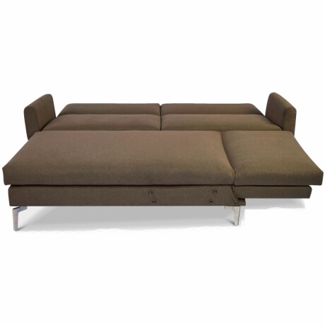 Sofá Cama N6S 2 Plazas 3 Cuerpos con Chaise Tostado - OUTLET