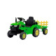 Tractor con Remolque Lumax a Batería con luces y sonido mp3 Verde
