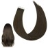 Extensiones Adhesivas Cabello Pelo Natural 20ud 60cm Largo Color Variante Castaño