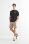 T-shirt con bordado y textura NEGRO