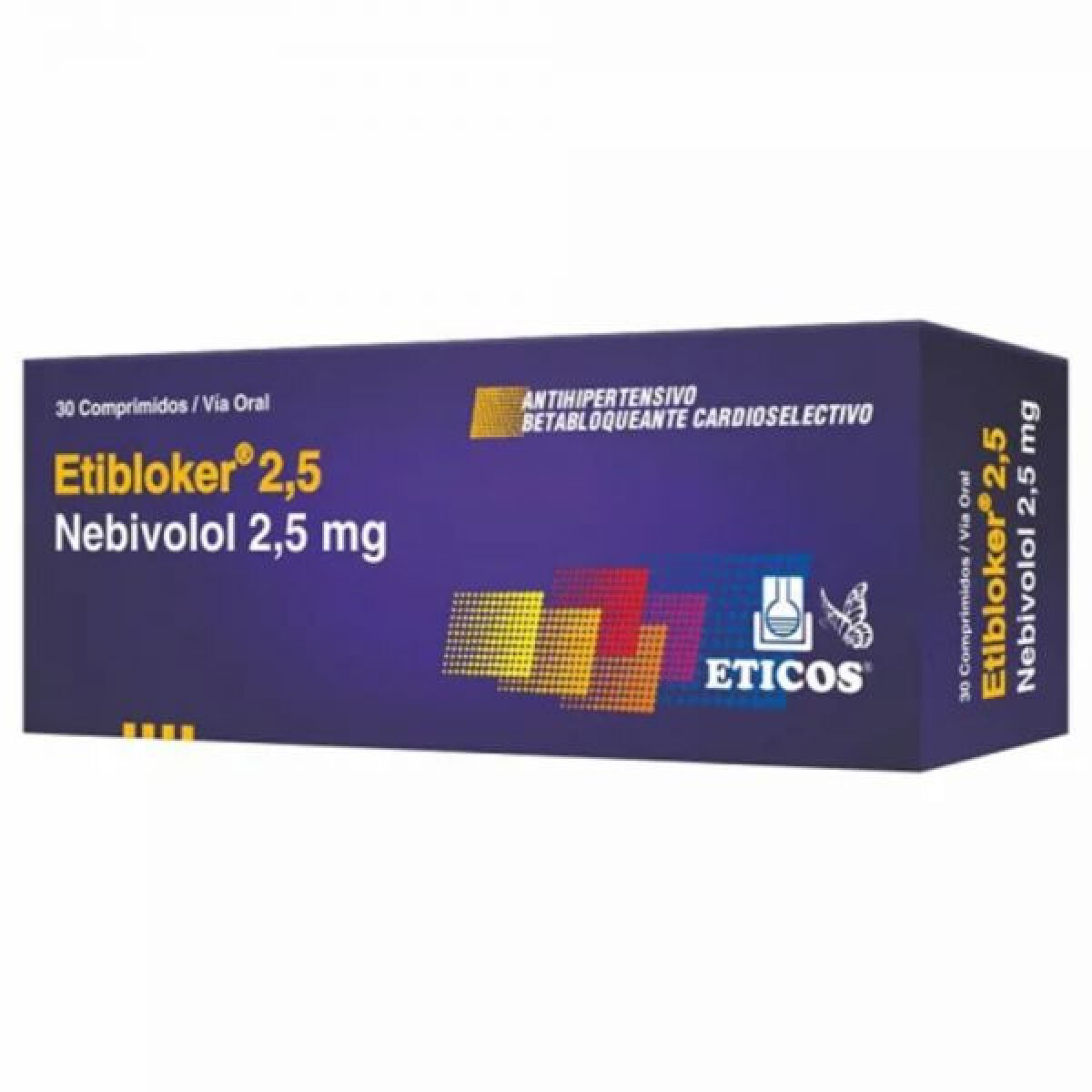 ETIBLOKER 2,5 MG CJ X 30 COMP. REC. 