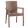Silla Jardín Rattan Exterior Balcón Apilable UV 150k Capuccino