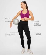 Leggings Boost PowerHold High-Waisted Mujer Black