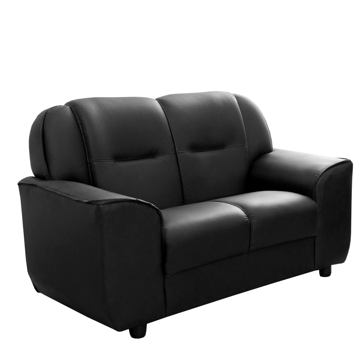 SOFA - 2 CUERPOS PU NEGRO COLONIA 