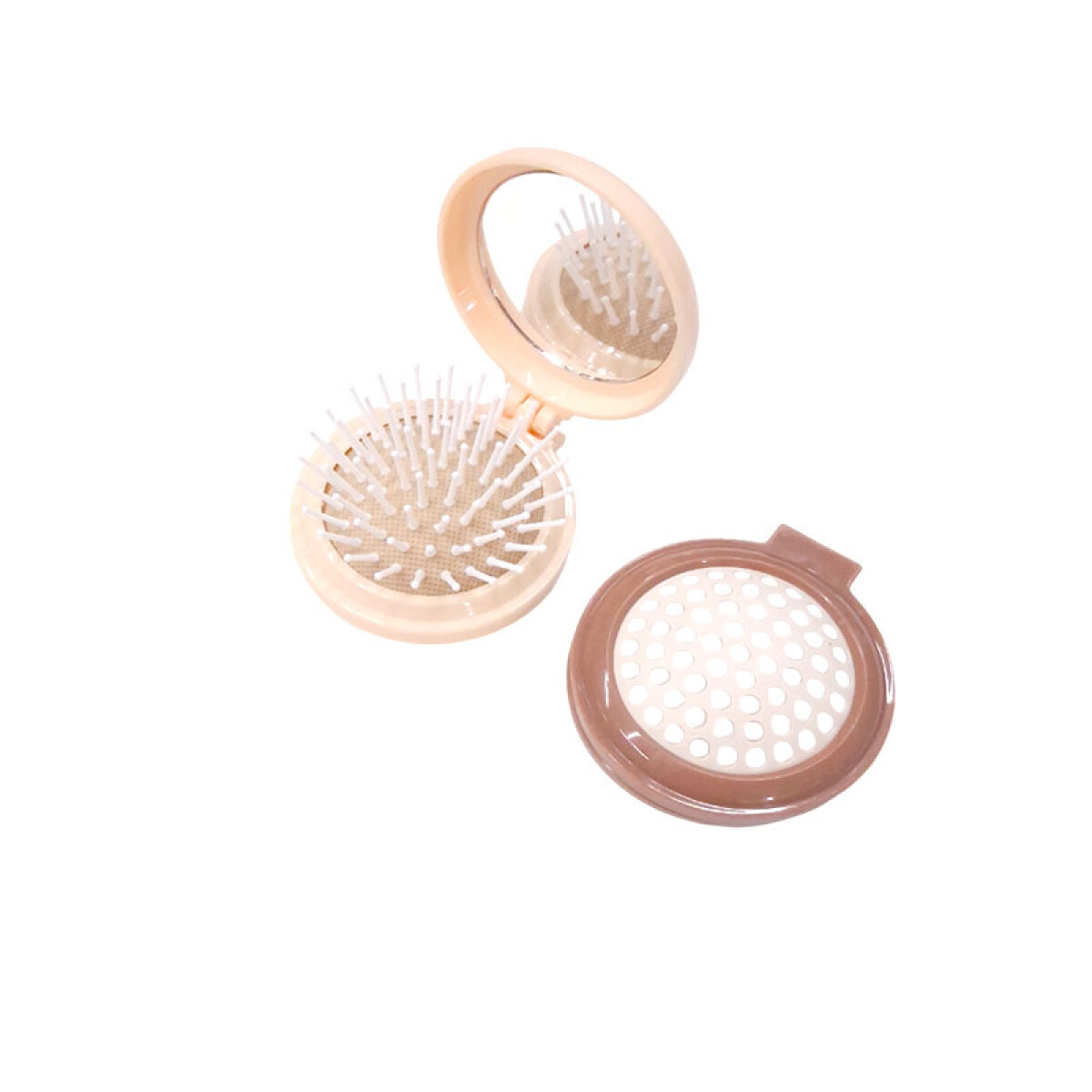 Cepillo plegable para cartera con espejo - Cepillo Plegable Para Cartera Con Espejo 