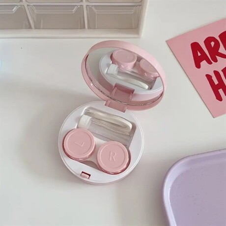 Estuche para lentes de contacto Rosado